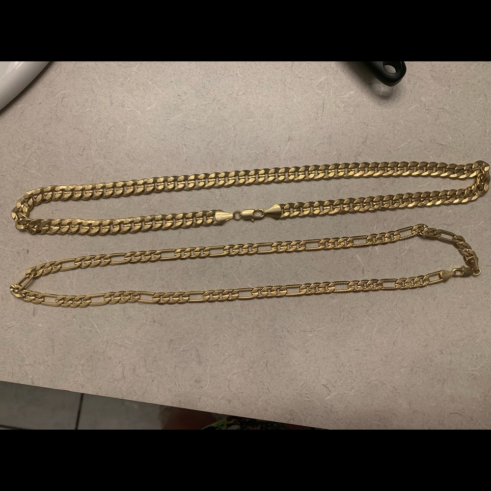 18K Gold plated Necklace Good for women and men’s
One is 24” long 
And 23” - Picture 2 of 15